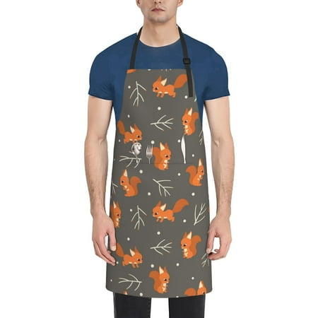 Tebeau cute fall fox leaf Print Waterproof Cooking Aprons Adjustable Bib Soft Chef Apron with 2 Pockets for Men Women
Tebeau cute fall fox leaf Print Waterproof Cooking Aprons Adjustable Bib Soft Chef Apron with 2 Pockets for Men Women