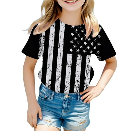 Dr.Eam Little Girls T-Shirts Boys 4Th Of July Shirt Girls Tees Toddler Kids Usa Flag Independence Day Patriotic Kids Short Sleeve T Shirt Tops Fashion Tops Casual Soft Dailywear Dark Gray 2 Y-3 Y
Dr.Eam Little Girls T-Shirts Boys 4Th Of July Shirt Girls Tees Toddler Kids Usa Flag Independence Day Patriotic Kids Short Sleeve T Shirt Tops Fashion Tops Casual Soft Dailywear Dark Gray 2 Y-3 Y