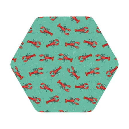 Pofeuu Cartoon Lobsters 4 Print Leather Coasters Set of 6 Round Cups Mugs Mat Pad for Home Kitchen Heat Resistant Drink Coasters Hexagon
Pofeuu Cartoon Lobsters 4 Print Leather Coasters Set of 6 Round Cups Mugs Mat Pad for Home Kitchen Heat Resistant Drink Coasters Hexagon
