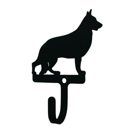 Home Indoor Modern Decorative Black German Shepherd - Wall Hook Small