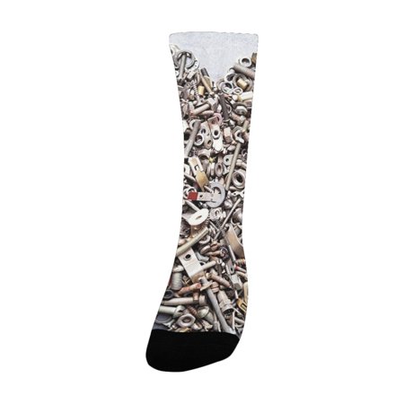 Industrial Decor Collection Nuts and Bolts in Heart Shape Construction Engineering Equipments Rustic Women s Custom Socks (Made In USA)
Industrial Decor Collection Nuts and Bolts in Heart Shape Construction Engineering Equipments Rustic Women s Custom Socks (Made In USA)