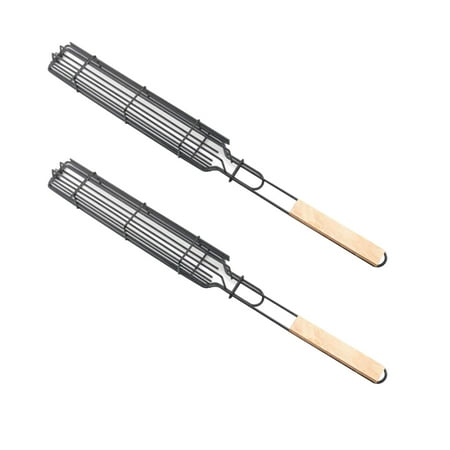 Chueow Hot Dog Barbecue Cage Sausage Grill Tongs Barbecue Tongs Wooden Handle Barbecue Kitchen Supplies
Chueow Hot Dog Barbecue Cage Sausage Grill Tongs Barbecue Tongs Wooden Handle Barbecue Kitchen Supplies