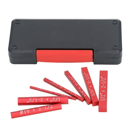 7PCS Setup Blocks Gauge Aluminum Alloy Black Anodized Suface Woodworking Tool for Measurement Red
7PCS Setup Blocks Gauge Aluminum Alloy Black Anodized Suface Woodworking Tool for Measurement Red