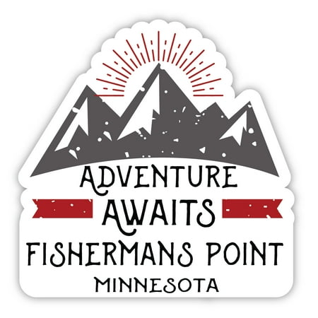 Fishermans Point Minnesota Souvenir 4-Inch Magnet Adventure Awaits Design