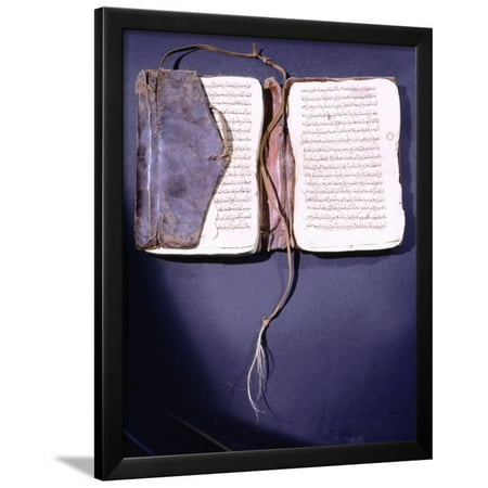 A Leather Bound Koran Framed Print Wall Art