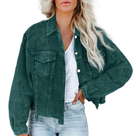 Hwmodou Ladies Casual Jackets Trendy Casual Long Sleeve 2023 Winter Button Down Coat With Pockets Shacket Jackets For Women
Hwmodou Ladies Casual Jackets Trendy Casual Long Sleeve 2023 Winter Button Down Coat With Pockets Shacket Jackets For Women