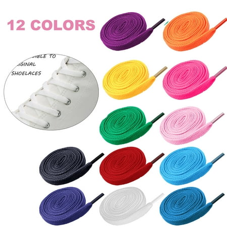 12 Pairs of Replacement Flat Shoelaces Shoe Laces Strings for Sports Shoes Sneakers Skates Mixed Color
12 Pairs of Replacement Flat Shoelaces Shoe Laces Strings for Sports Shoes Sneakers Skates Mixed Color