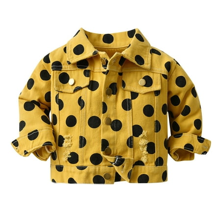 BIZIZA Toddler Baby Jacket Button Up Fleece Turndown Collar Print Long Sleeve Pockets for 3M-6Y Chlid Tops Yellow 90
BIZIZA Toddler Baby Jacket Button Up Fleece Turndown Collar Print Long Sleeve Pockets for 3M-6Y Chlid Tops Yellow 90