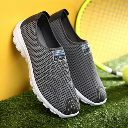 PEASKJP Mens Running Shoes Men Summer Flat Soft Sole Breathable Non Slip Sneaker Walking Shoe Dark Gray 9
PEASKJP Mens Running Shoes Men Summer Flat Soft Sole Breathable Non Slip Sneaker Walking Shoe Dark Gray 9