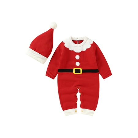 allshope Baby Girl Boy Romper Xmas Long Sleeve Back Buttons Knitting Jumpsuit for Party Street
allshope Baby Girl Boy Romper Xmas Long Sleeve Back Buttons Knitting Jumpsuit for Party Street