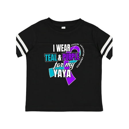 Inktastic Suicide Prevention I Wear Teal and Purple for My Yaya Gift Toddler Boy or Toddler Girl T-Shirt
Inktastic Suicide Prevention I Wear Teal and Purple for My Yaya Gift Toddler Boy or Toddler Girl T-Shirt