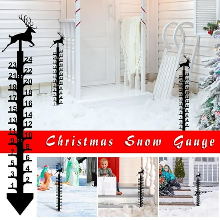 EQWLJWE Iron Art Snow Gauge 24 inch Deer Snow Gauge Christmas Elk Snow Meter Ruler Snow Depth Measuring Stake Weatherproof Metal Yard Rain Gauge Stake for Outdoor Garden Decoration Gift (Elk)
EQWLJWE Iron Art Snow Gauge 24 inch Deer Snow Gauge Christmas Elk Snow Meter Ruler Snow Depth Measuring Stake Weatherproof Metal Yard Rain Gauge Stake for Outdoor Garden Decoration Gift (Elk)