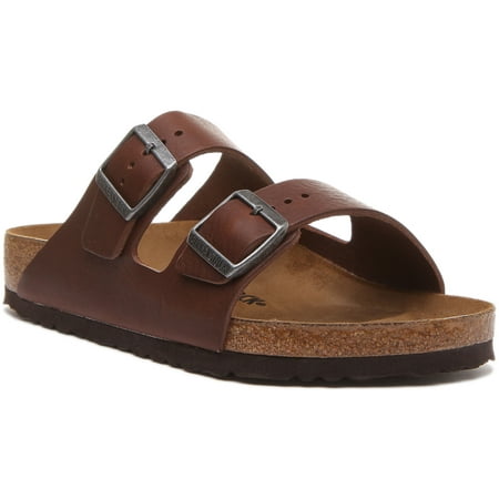 Birkenstock Arizona BS Women s Strappy Leather Sandal In Brown Size 8/8.5