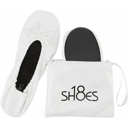 Shoes8teen Kids Girls Foldable Portable Travel Ballet Flat Shoes w/Matching Carrying Case 501 White 10/11
Shoes8teen Kids Girls Foldable Portable Travel Ballet Flat Shoes w/Matching Carrying Case 501 White 10/11