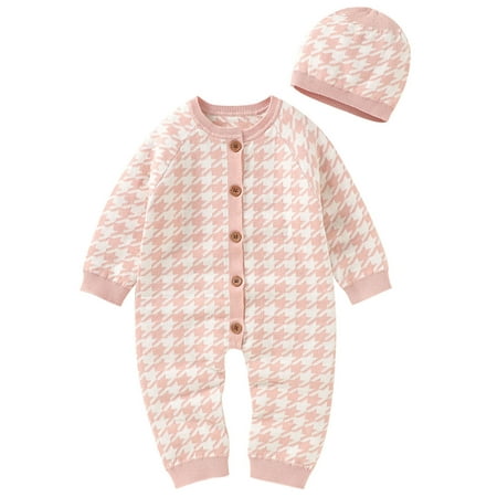 IZhansean 2PCS Newborn Infant Baby Boy Girl Button-Down Long Sleeve Round Neck Romper Pink 0-3 Months
IZhansean 2PCS Newborn Infant Baby Boy Girl Button-Down Long Sleeve Round Neck Romper Pink 0-3 Months