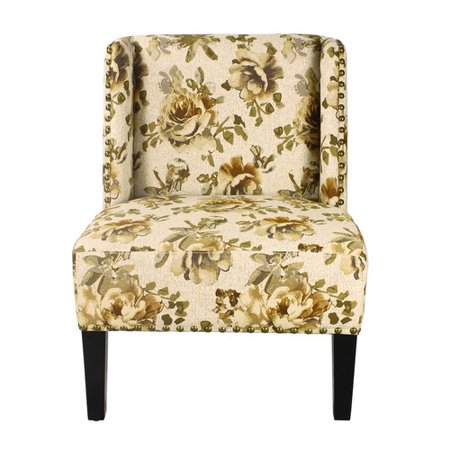 Adeco Trading Printing Fabric Slipper Chair