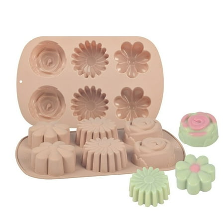 Cake Decorating Tools Jelly Dome Muffin Cup Soap Mould Baking Pan Chocolate Silicone Mold Cake Mold 6 Cavity 3D Flower PINK
Cake Decorating Tools Jelly Dome Muffin Cup Soap Mould Baking Pan Chocolate Silicone Mold Cake Mold 6 Cavity 3D Flower PINK