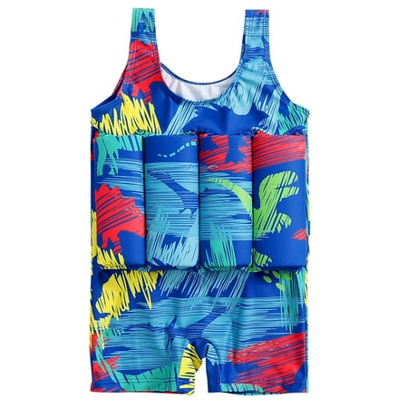 

PEYAN 0-6T Toddler Baby Float Swimsuit Buoyancy Sticks for Kids One Piece Floating Swim Vest Training Swimwear