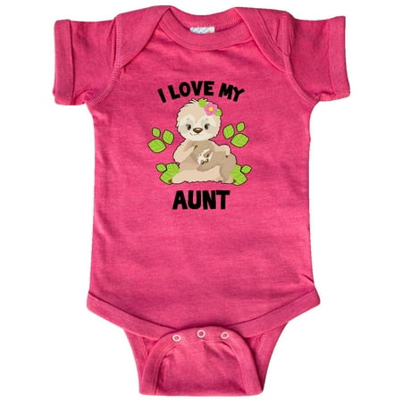 Inktastic Cute Sloth I Love My Aunt with Green Leaves Gift Baby Boy or Baby Girl Bodysuit
Inktastic Cute Sloth I Love My Aunt with Green Leaves Gift Baby Boy or Baby Girl Bodysuit