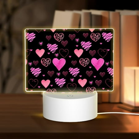 Noewx Red Watercolor Hearts 3D Night LED Light Lamp Base Acrylic Glass Panel USB Cable Lamp Light Display Base Show Stand for Christmas Room Restaurant Bar Shop
Noewx Red Watercolor Hearts 3D Night LED Light Lamp Base Acrylic Glass Panel USB Cable Lamp Light Display Base Show Stand for Christmas Room Restaurant Bar Shop