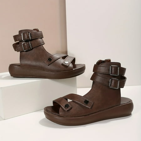 SHENZHYIXINC Stylish Women‘s Vintage Retro Platform Sandals - Open Toe Design with Adjustable Secure Straps and Slip-Resistant Sole Convenient Zip Closure for Effortless Wear.
SHENZHYIXINC Stylish Women‘s Vintage Retro Platform Sandals - Open Toe Design with Adjustable Secure Straps and Slip-Resistant Sole Convenient Zip Closure for Effortless Wear.