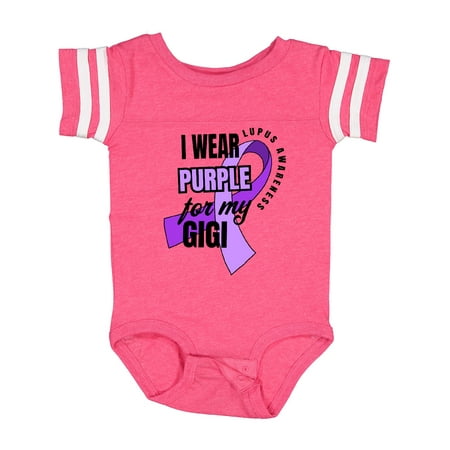 Inktastic I Wear Purple for My Gigi Lupus Awareness Gift Baby Boy or Baby Girl Bodysuit
Inktastic I Wear Purple for My Gigi Lupus Awareness Gift Baby Boy or Baby Girl Bodysuit