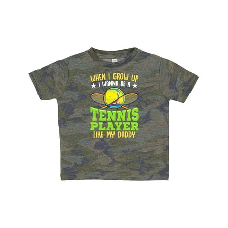 Inktastic Future Tennis Player Like Daddy Gift Toddler Boy or Toddler Girl T-Shirt