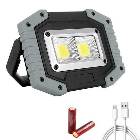 

LED Work Light 30W Rechargeable Work Light LED Portable Waterproof LED Flood Lights for Outdoor Camping Hiking Emergency Car Repairing and Job Site Lighting