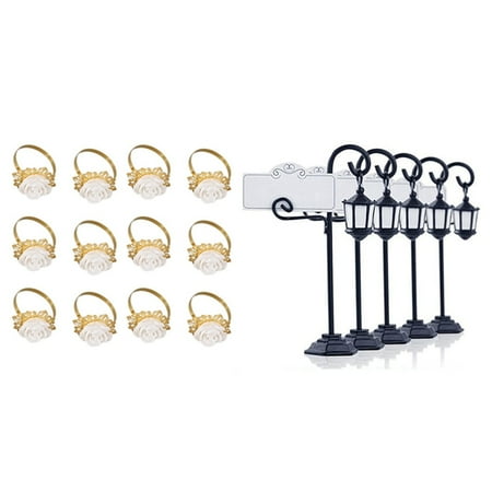 5 PCS Streetlight Shape Wedding Party Place Card Holder with 12Pcs Resin Napkin Ring Table Kitchen Holder 
5 PCS Streetlight Shape Wedding Party Place Card Holder with 12Pcs Resin Napkin Ring Table Kitchen Holder