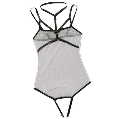 Womens Lingerie Sets Clearance Bib Pants Coverall Sling Sling Bodysuit Straps Lingerie One-Piece Leotard Lingerie Crotchless White M
Womens Lingerie Sets Clearance Bib Pants Coverall Sling Sling Bodysuit Straps Lingerie One-Piece Leotard Lingerie Crotchless White M