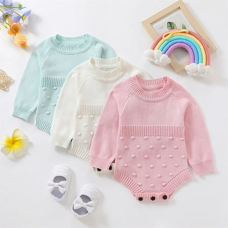Pudcoco Newborn Baby Knitted Romper Girl Boy Solid Color Dot Pattern Round Neck Long Sleeve Bodysuit Casual Autumn Winter Jumpsuit
Pudcoco Newborn Baby Knitted Romper Girl Boy Solid Color Dot Pattern Round Neck Long Sleeve Bodysuit Casual Autumn Winter Jumpsuit