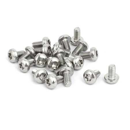 M4x8mm 304 Stainless Steel Button Head Torx Screws Bolts T10 Drive 20pcs