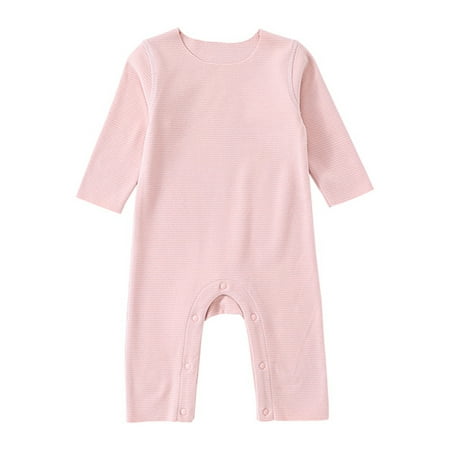 Frontwalk Infant Casual Basic Playsuit Buttons Loose Bodysuit Newborn Striped Party Jumpsuit Light Pink 80
Frontwalk Infant Casual Basic Playsuit Buttons Loose Bodysuit Newborn Striped Party Jumpsuit Light Pink 80