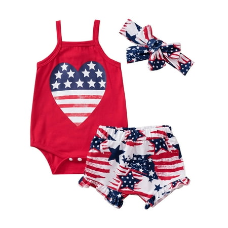 Independence Day Girls Summer Clothes Short Sleeve Love Print Romper Short Pants Headbands Outfits Kids Clothes
Independence Day Girls Summer Clothes Short Sleeve Love Print Romper Short Pants Headbands Outfits Kids Clothes