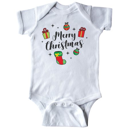 Inktastic Merry Christmas with Presents Ornaments and Stocking Gift Baby Boy or Baby Girl Bodysuit
Inktastic Merry Christmas with Presents Ornaments and Stocking Gift Baby Boy or Baby Girl Bodysuit