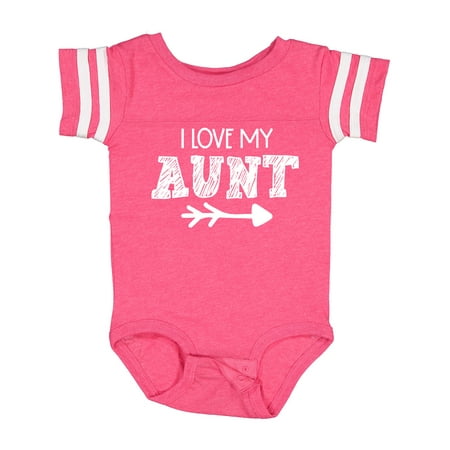 Inktastic I Love My Aunt with Arrow Gift Baby Boy or Baby Girl Bodysuit