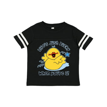 Inktastic Life s Ducky 3rd Birthday Gift Toddler Boy or Toddler Girl T-Shirt