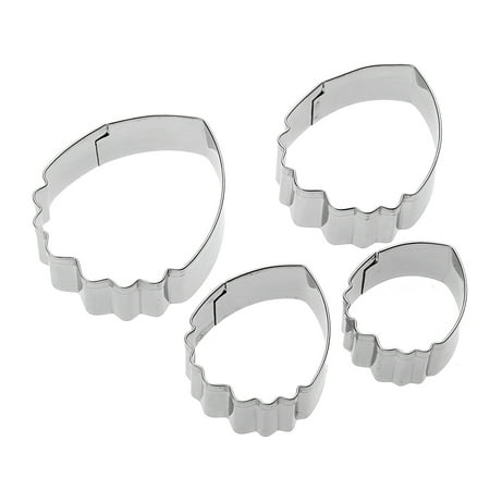 4pcs/set Stainless Steel Fondant Cake Decoration Peony Petal Cutter Mold