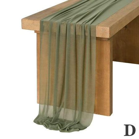 Table Runner Chiffon Fabric Table Runners For Wedding DecorationValance U5B5
