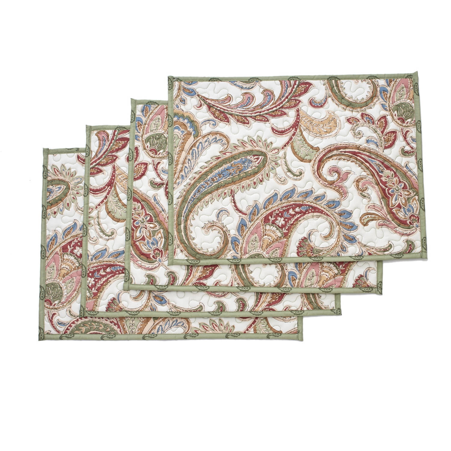 Riegel Vinyl Hotel Quality Placemat, Multi Weave Design, 4Pack