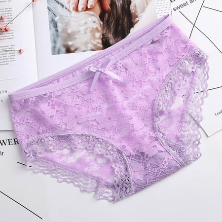 Rewenti Women s Net Transparent Lace Underwear Mesh Yarn Underwear Briefs Purple
Rewenti Women s Net Transparent Lace Underwear Mesh Yarn Underwear Briefs Purple