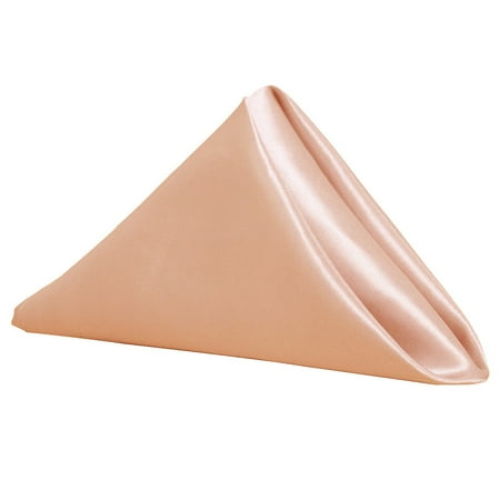 Your Chair Covers - 10 Pack 20 Inch Satin Cloth Napkins Peach
Your Chair Covers - 10 Pack 20 Inch Satin Cloth Napkins Peach