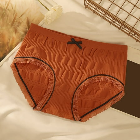 CAICJ98 Womens Lingerie Ladies Mid Waist Elastic Stitching Seamless Cotton Breathable Comfortable Abdominal Lifting Panties Orange One Size
CAICJ98 Womens Lingerie Ladies Mid Waist Elastic Stitching Seamless Cotton Breathable Comfortable Abdominal Lifting Panties Orange One Size