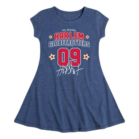 Harlem Globetrotters - Hotshot - Toddler And Youth Girls Fit And Flare Dress
