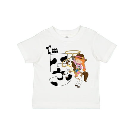 Inktastic I m Five-cowgirl Riding Horse Birthday Gift Toddler Toddler Girl T-Shirt
Inktastic I m Five-cowgirl Riding Horse Birthday Gift Toddler Toddler Girl T-Shirt