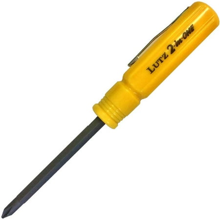 Lutz 2-IN-1Y Pocket Size Yellow Screwdriver
