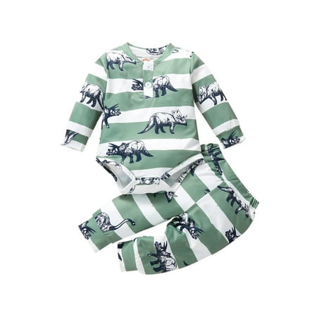 Toddler Baby Boy Girl Clothes Unisex Infant Fall Outfits Cartoon Dinosaur Print Romper Top + Long Pants Set
Toddler Baby Boy Girl Clothes Unisex Infant Fall Outfits Cartoon Dinosaur Print Romper Top + Long Pants Set