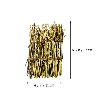 3Pcs Natural White Bamboo Fence Mats Korean Cuisine Plates Exquisite Decorations