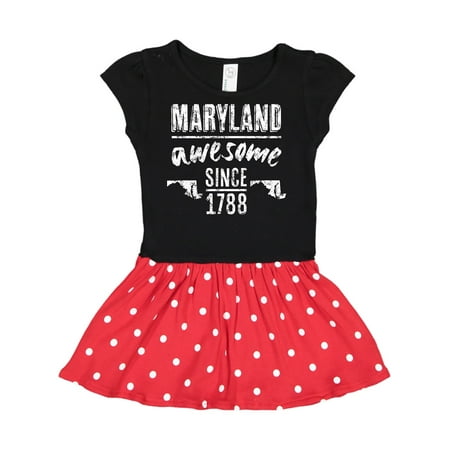 Inktastic Maryland Awesome Since 1788 Gift Toddler Girl Dress