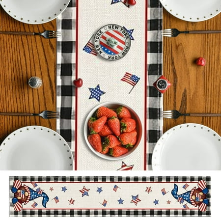 Rdeuod Table Runners Independence Day Table Banner Linen Gnome Print Table Decorations Christmas Runner
Rdeuod Table Runners Independence Day Table Banner Linen Gnome Print Table Decorations Christmas Runner